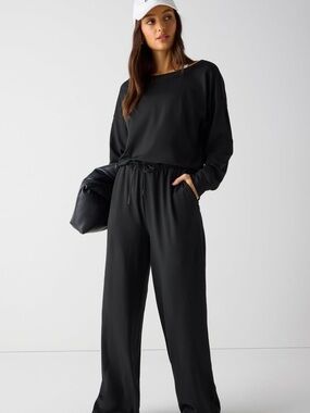 Fabletics Cloud Jersey Off-Shoulder Onesie- XL TALL